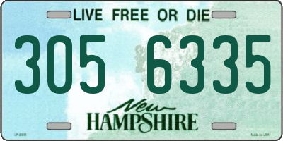 NH license plate 3056335