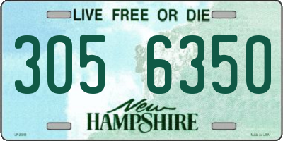 NH license plate 3056350