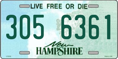 NH license plate 3056361
