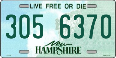 NH license plate 3056370