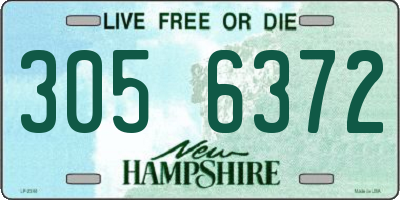 NH license plate 3056372