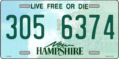 NH license plate 3056374