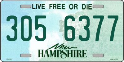 NH license plate 3056377