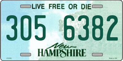 NH license plate 3056382