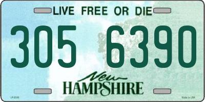 NH license plate 3056390
