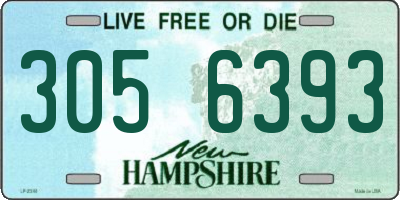 NH license plate 3056393