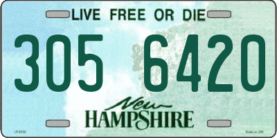 NH license plate 3056420