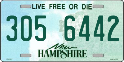 NH license plate 3056442