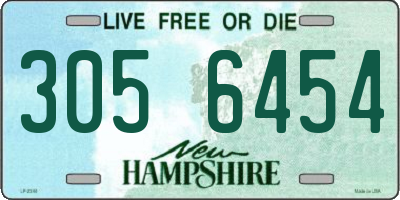 NH license plate 3056454