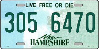NH license plate 3056470