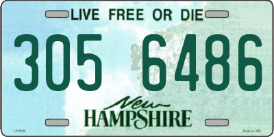 NH license plate 3056486