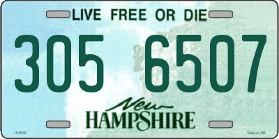 NH license plate 3056507