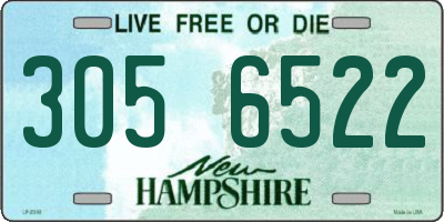 NH license plate 3056522