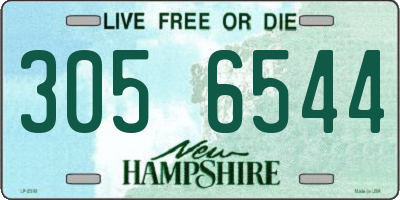 NH license plate 3056544