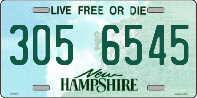 NH license plate 3056545
