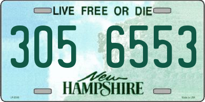 NH license plate 3056553