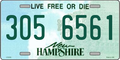 NH license plate 3056561