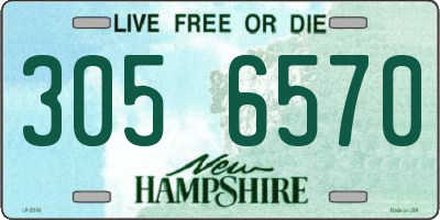 NH license plate 3056570