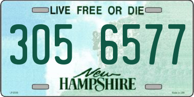 NH license plate 3056577
