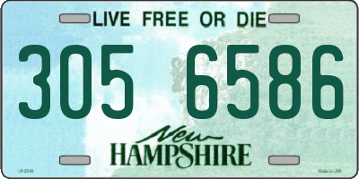 NH license plate 3056586