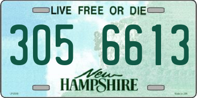 NH license plate 3056613