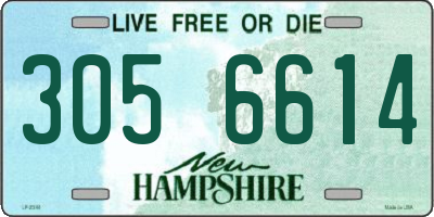 NH license plate 3056614