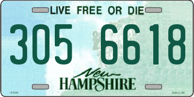 NH license plate 3056618