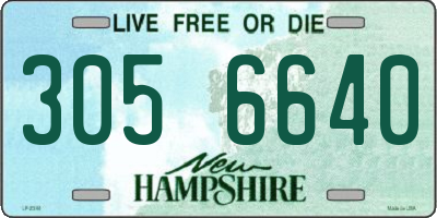 NH license plate 3056640