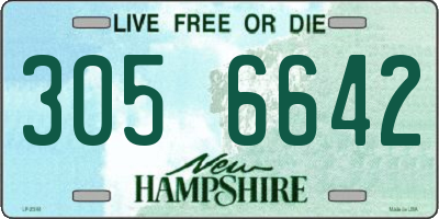 NH license plate 3056642