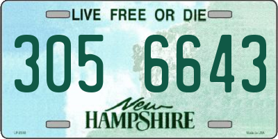 NH license plate 3056643