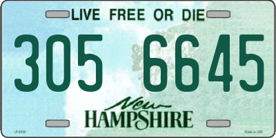 NH license plate 3056645