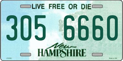 NH license plate 3056660