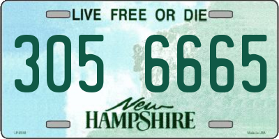 NH license plate 3056665