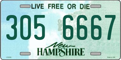 NH license plate 3056667