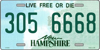 NH license plate 3056668