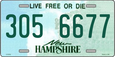 NH license plate 3056677