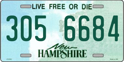 NH license plate 3056684
