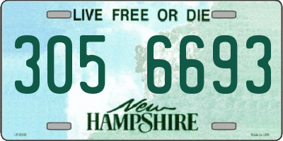 NH license plate 3056693