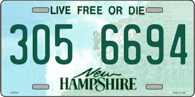NH license plate 3056694