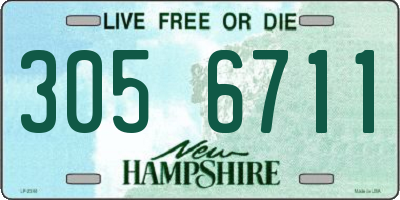 NH license plate 3056711