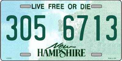 NH license plate 3056713