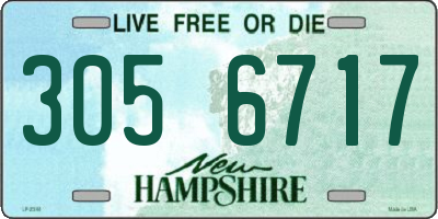 NH license plate 3056717