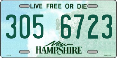 NH license plate 3056723