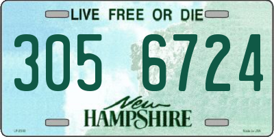 NH license plate 3056724