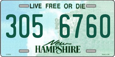 NH license plate 3056760