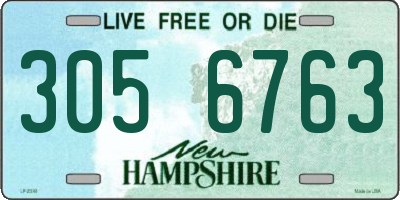 NH license plate 3056763