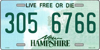 NH license plate 3056766