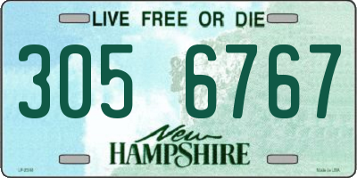 NH license plate 3056767