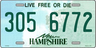 NH license plate 3056772