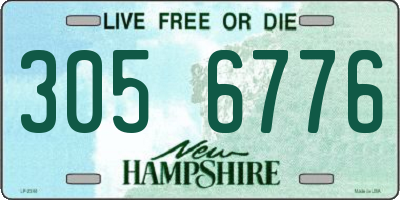 NH license plate 3056776